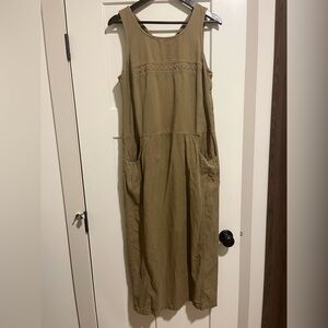 Vintage Beige Denim Dress